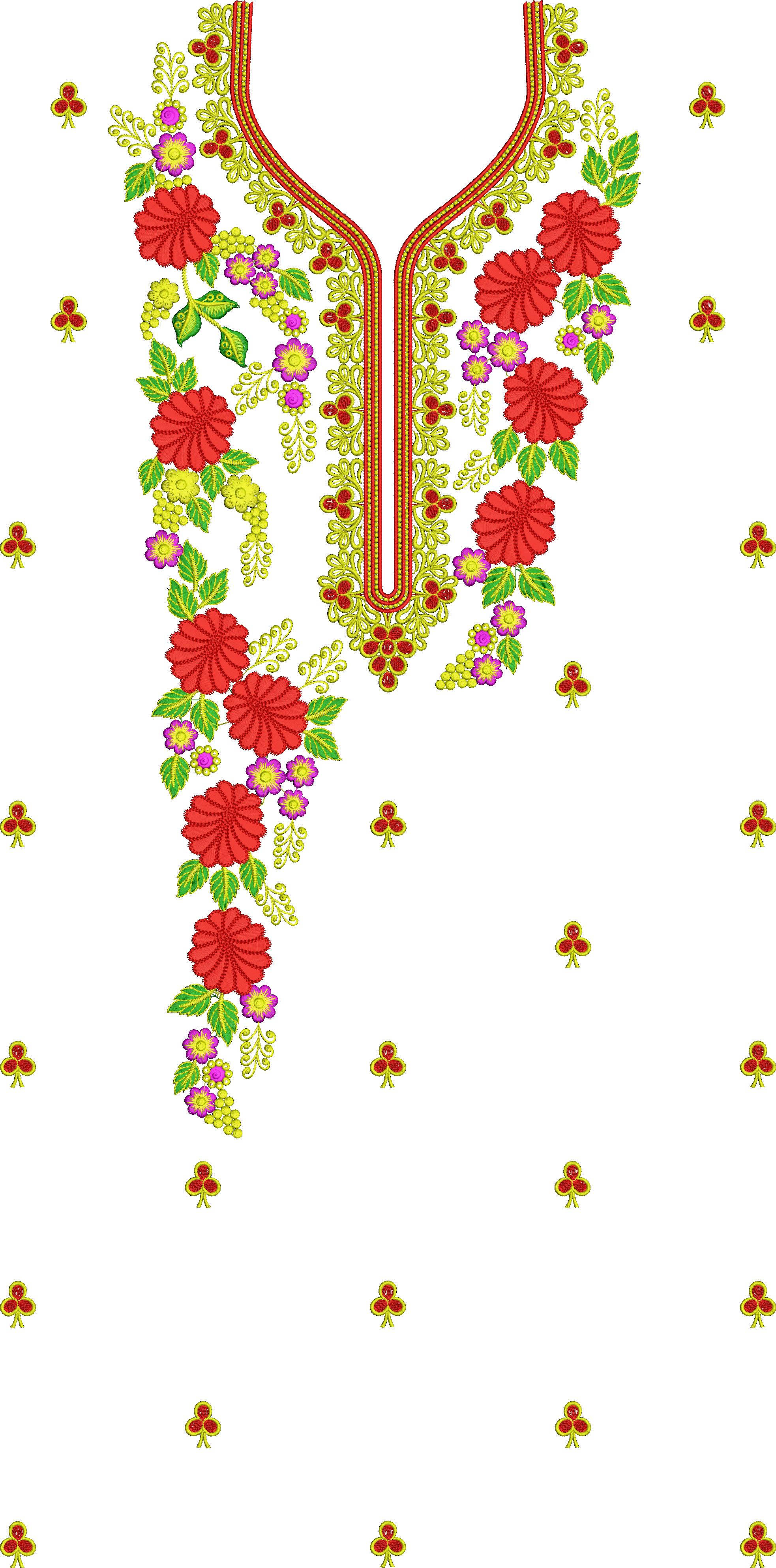 Full Part Woman Dress Embroidery Design, Free Suit Design (255)